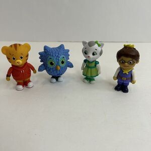Daniel Tiger Figures PBS tv cartoon Toy Lot of 4 Prince Wednesday Owl Katerina